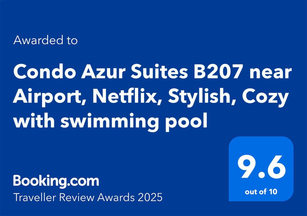 Condo Azur Suites B316 Near Airport, Netflix, Stylish, Cozy With Swimming Pool ماكتان المظهر الخارجي الصورة
